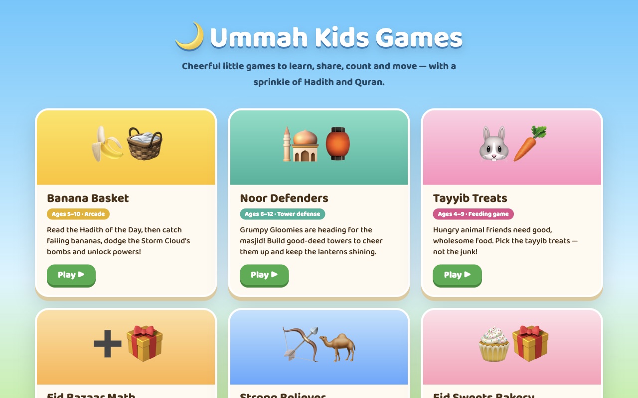 Ummah Kids Games screenshot