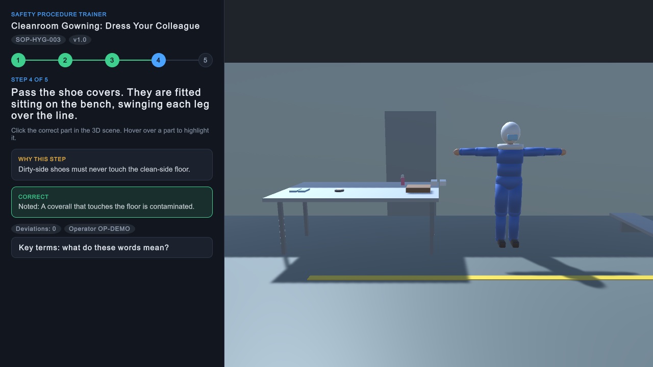 Safety Procedure Trainer screenshot
